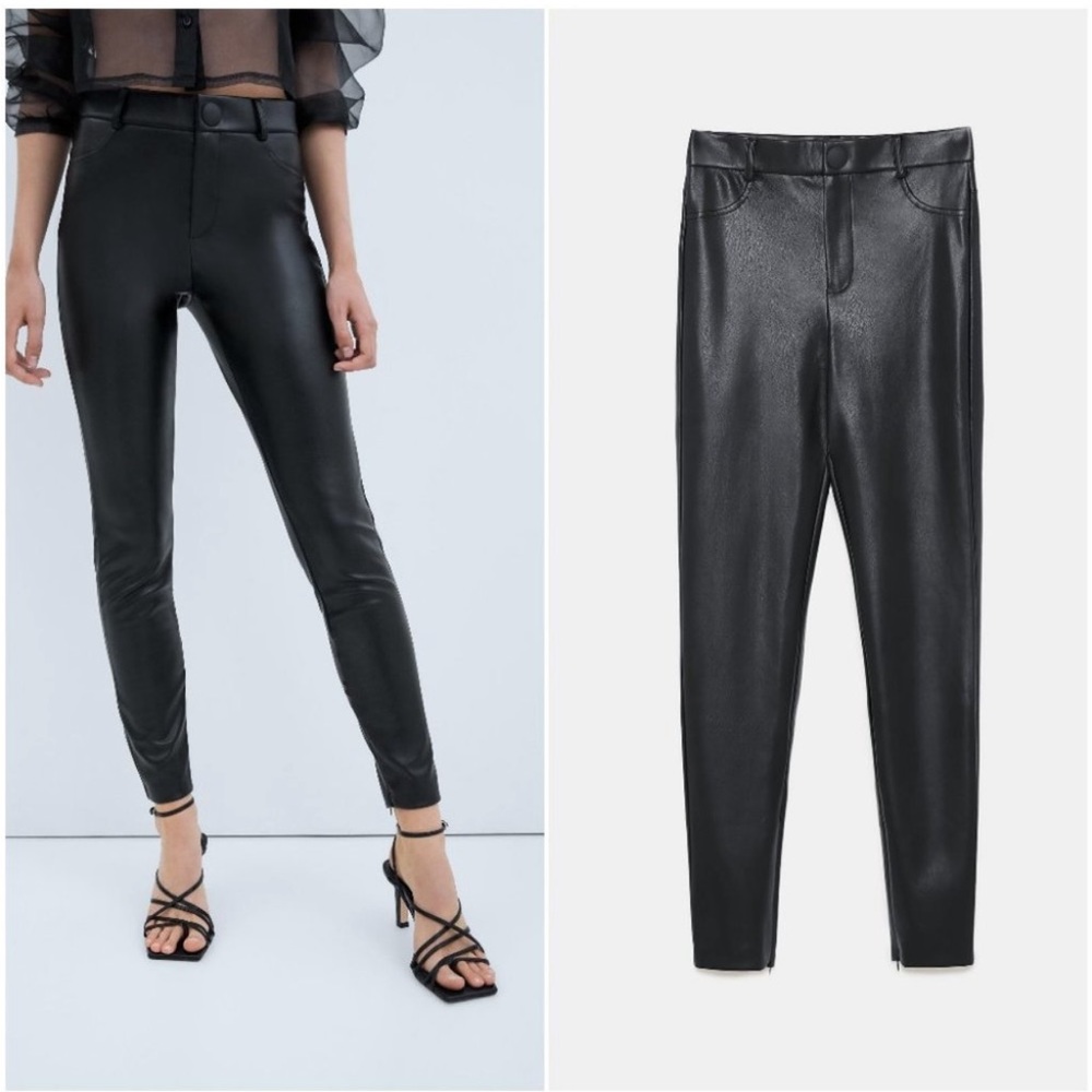 Zara Faux Leather leggings